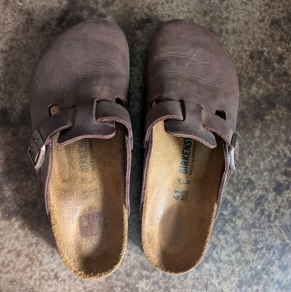 Birkenstock Boston Brown Oiled Leather Clog. Unisex Women’s 10, Men’s 8 Size 41. - Picture 3 of 7